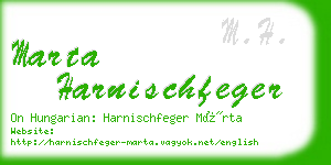 marta harnischfeger business card